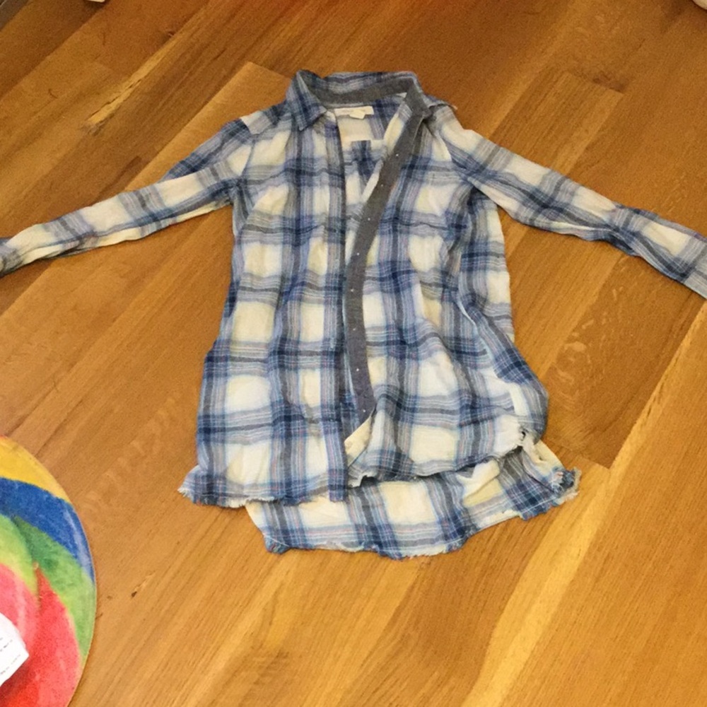 Long button down flannel